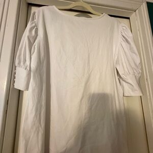 White Puff Sleeve t-shirt
